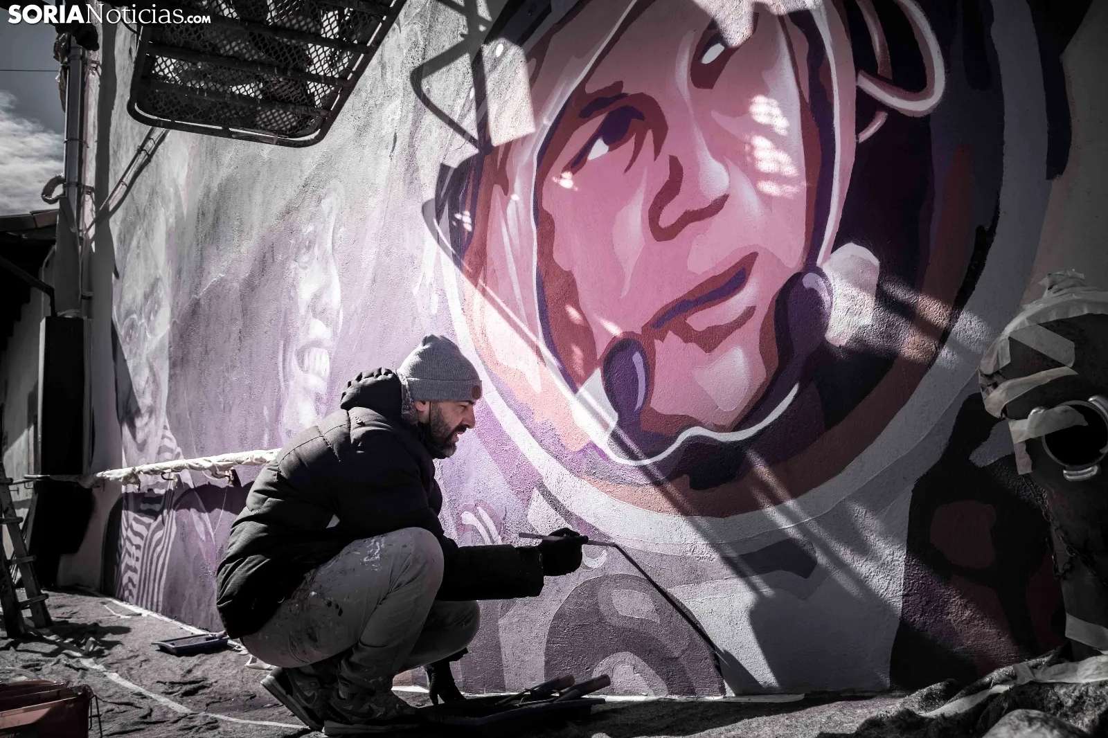 Nuevo mural feminista de Soria. Viksar Fotografía