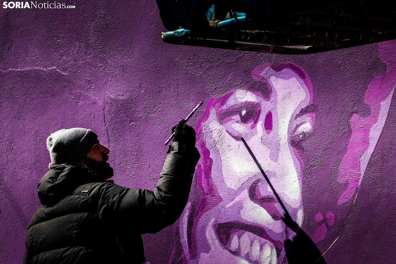 Nuevo mural feminista de Soria. Viksar Fotografía