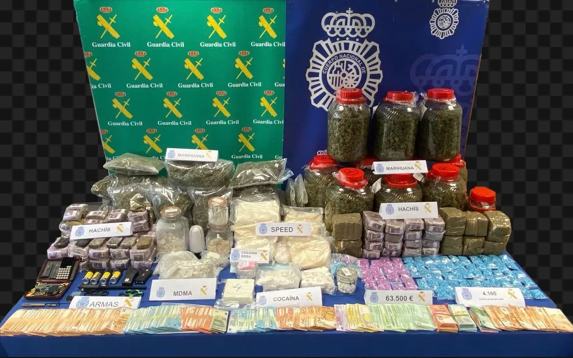 Foto 2 - 7 detenidos y 67 kilos de droga incautados en Valladolid