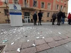 Una imagen de la concentración de ASOHTUR hoy. /SN