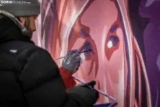 Nuevo mural feminista de Soria. Viksar Fotografía