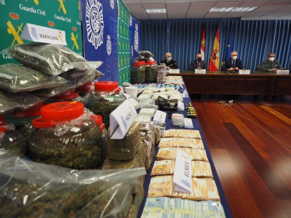 7 detenidos y 67 kilos de droga incautados en Valladolid