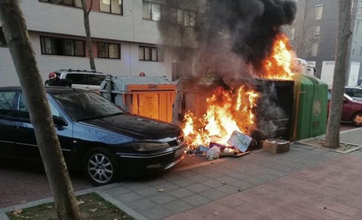 Detenido nuevamente el presunto autor de varios incendios de contenedores en la ciudad de Burgos