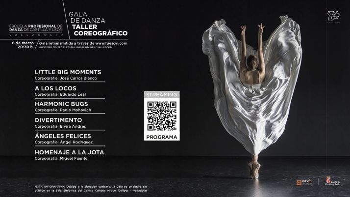 Los alumnos del Centro de Valladolid de la Escuela Profesional de Danza de Castilla y León muestran su arte de forma on line