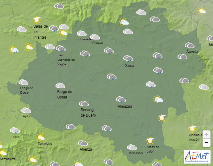 El tiempo en Soria: hoy será un domingo gris y lluvioso
