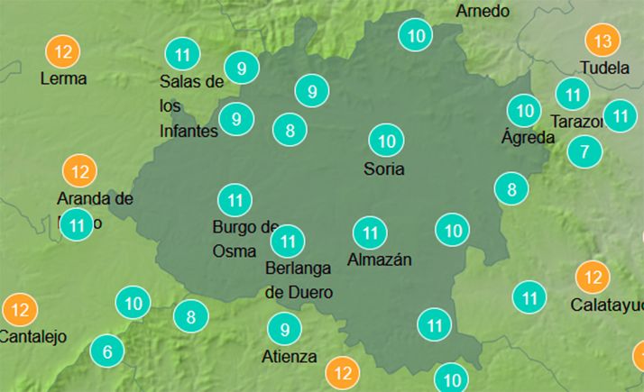 El tiempo en Soria: Cielos cubiertos y probables precipitaciones