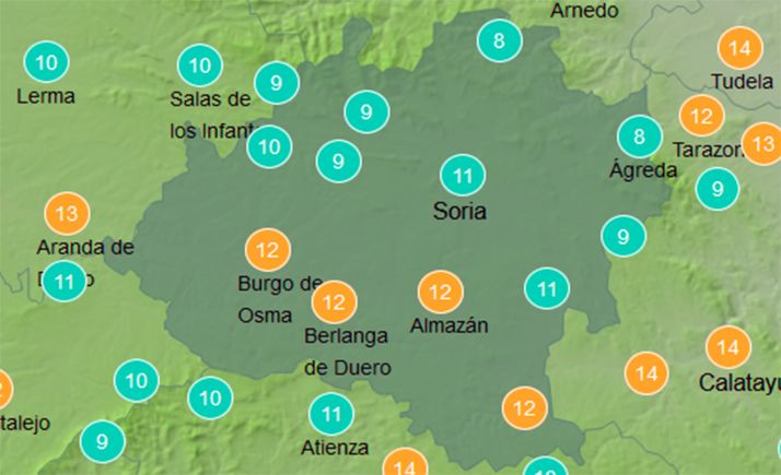 El tiempo en Soria: Más despejado por la tarde y bajan las máximas