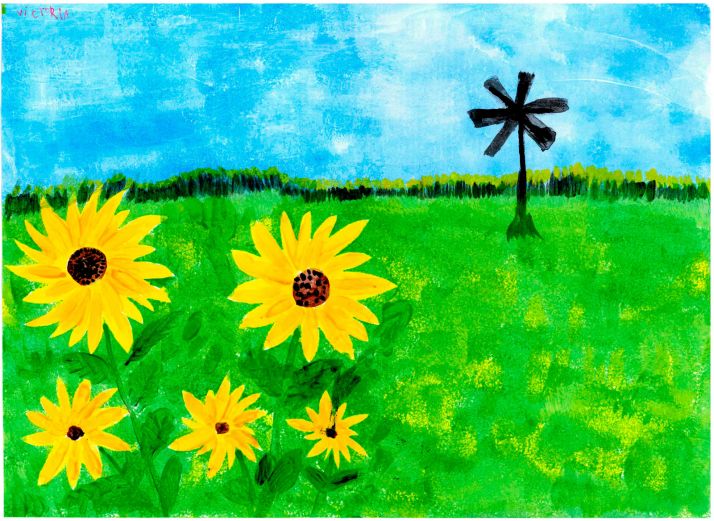 Una agredeña se lleva el 24ª Certamen de Pintura Rural Infantil del Grupo Fertiberia