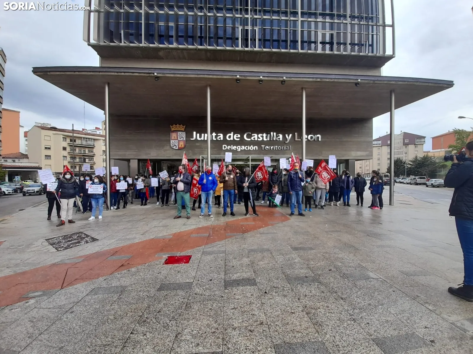 Una imagen de la concentración esta tarde de miércoles. /SN