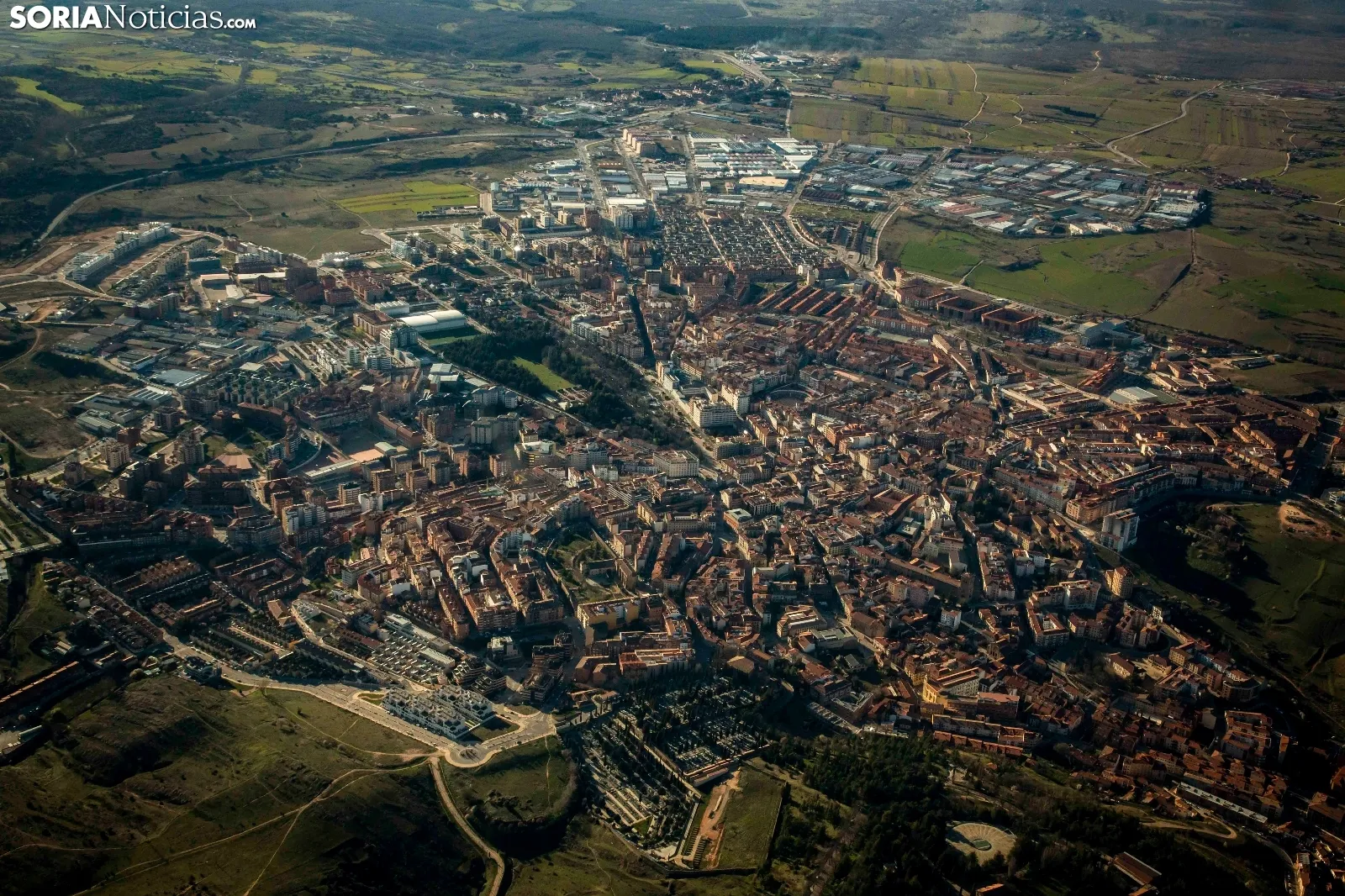 Soria desde el aire.