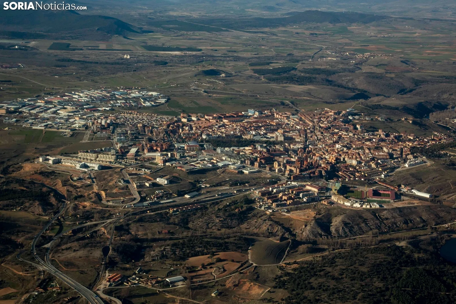 Soria desde el aire.
