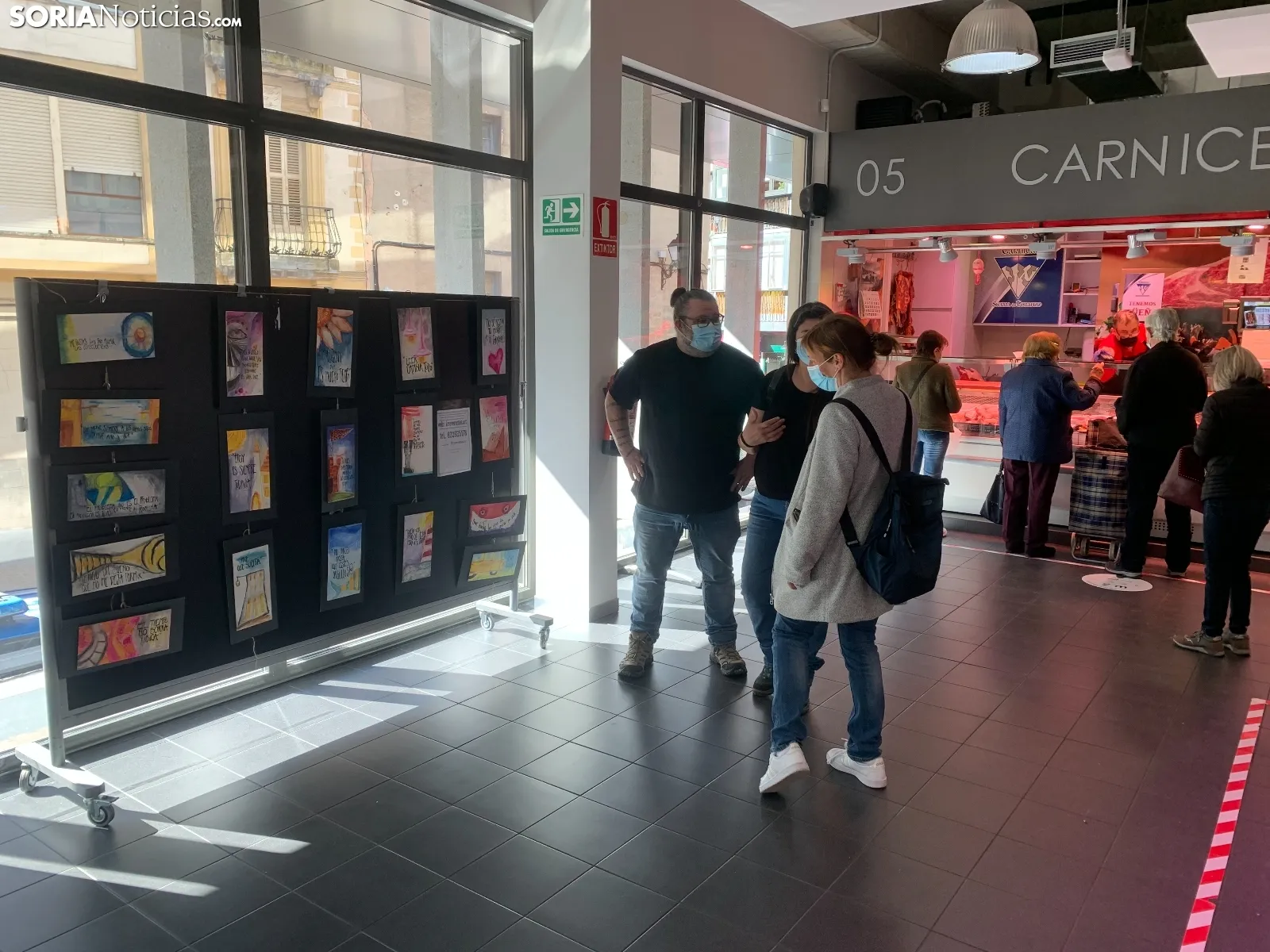 Imágenes de la exposición del Mercado Municipal.