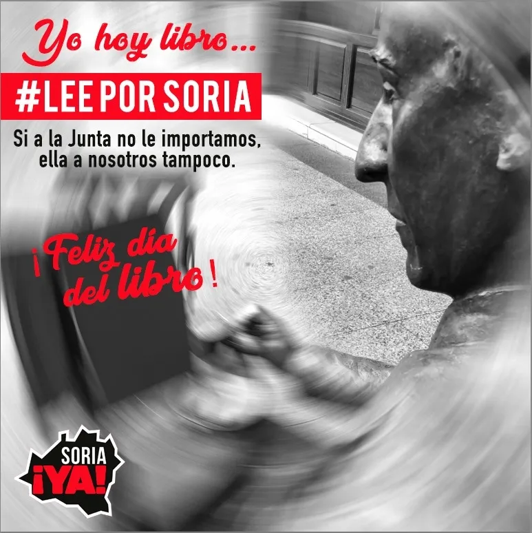 Foto 2 - Soria &iexcl;Ya! anima a leer por Soria el 23A como acto de rebeld&iacute;a ante la Junta de Castilla y Le&oacute;n