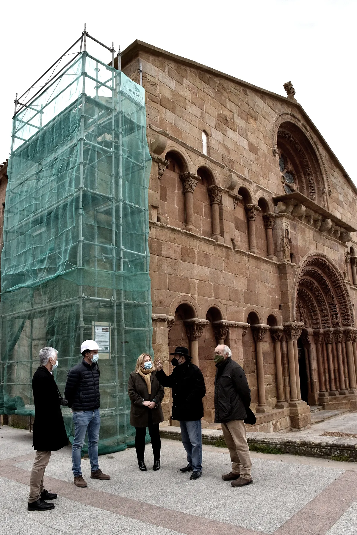 Foto 2 - Esta semana concluyen las obras de reparaci&oacute;n en un contrafuerte de la iglesia de Santo Domingo