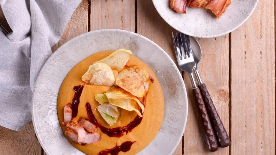 Plato de gachas. /Canal Cocina-Juan Pozuelo