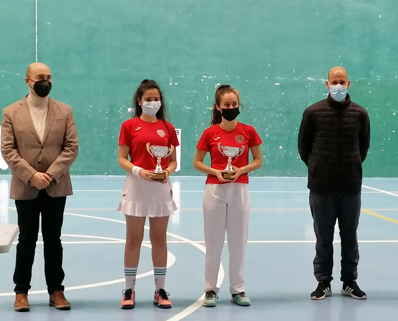 Entrega de premios esta mañana./ Foto: Federación de Pelota de Castilla y León.