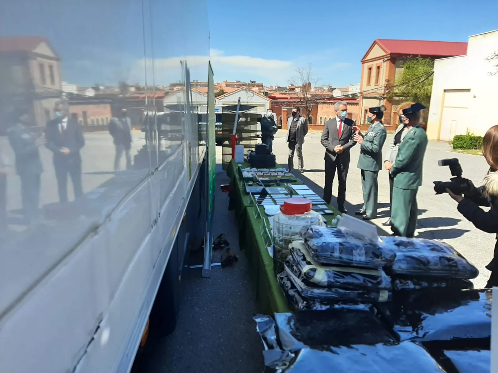 Material incautado en la operación Otilios.
