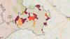 Mapa de la incidencia de coronavirus por municipios.