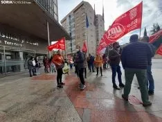 Una imagen de la concentración esta tarde de miércoles. /SN