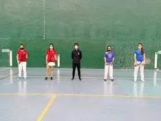 Entrega de premios esta mañana./ Foto: Federación de Pelota de Castilla y León.