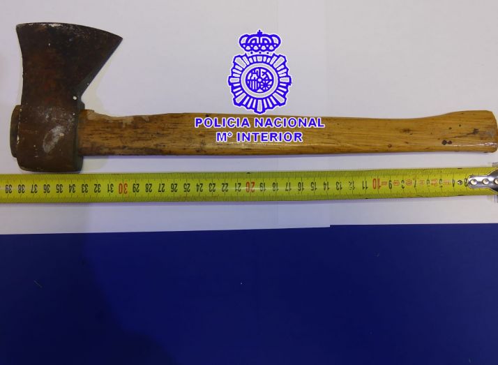 Detenido en Valladolid un hombre que ataco a la Policía Nacional con un hacha