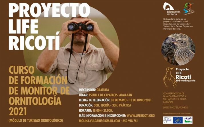 Curso gratuito de monitor de ornitología