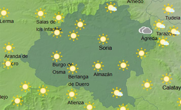 El tiempo en Soria: Más frío y desciende la nubosidad