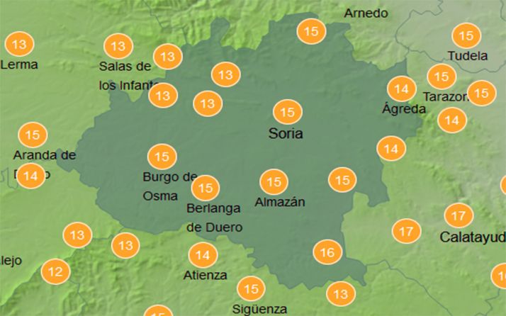El tiempo en Soria: Lunes más agradable