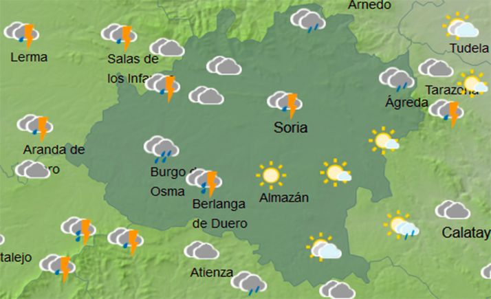 El tiempo en Soria: Se mantiene la inestabilidad