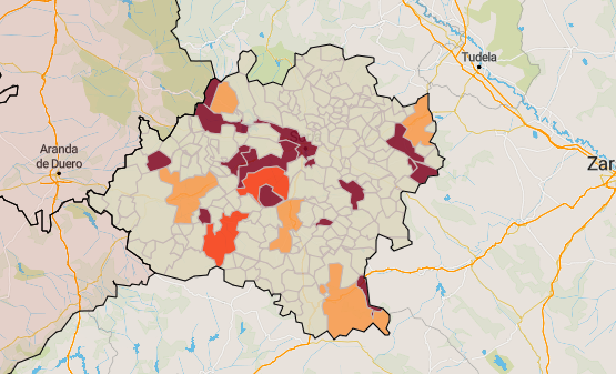 El interior de la hostelería seguirá cerrado en El Burgo y los datos amenazan a otro municipio soriano
