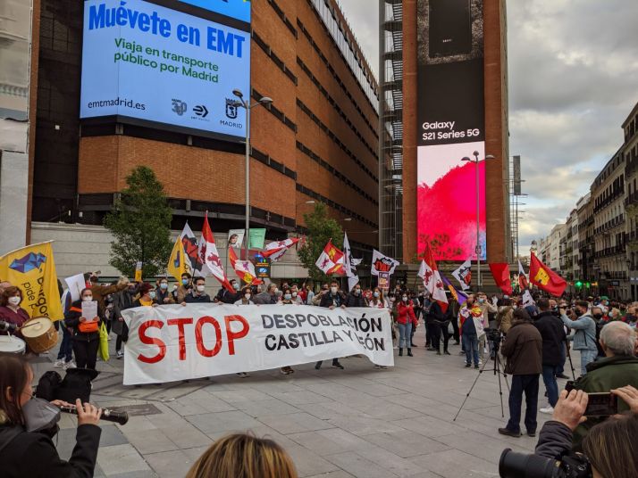 Manifestación de ayer en Madrid./ Foto: Soria ¡Ya!
