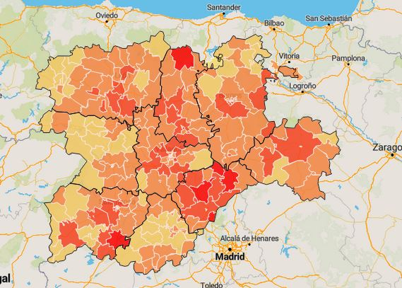 Lunes de cierre en Castilla y León: Estos 15 municipios están condenados y otros 202 están en peligro 