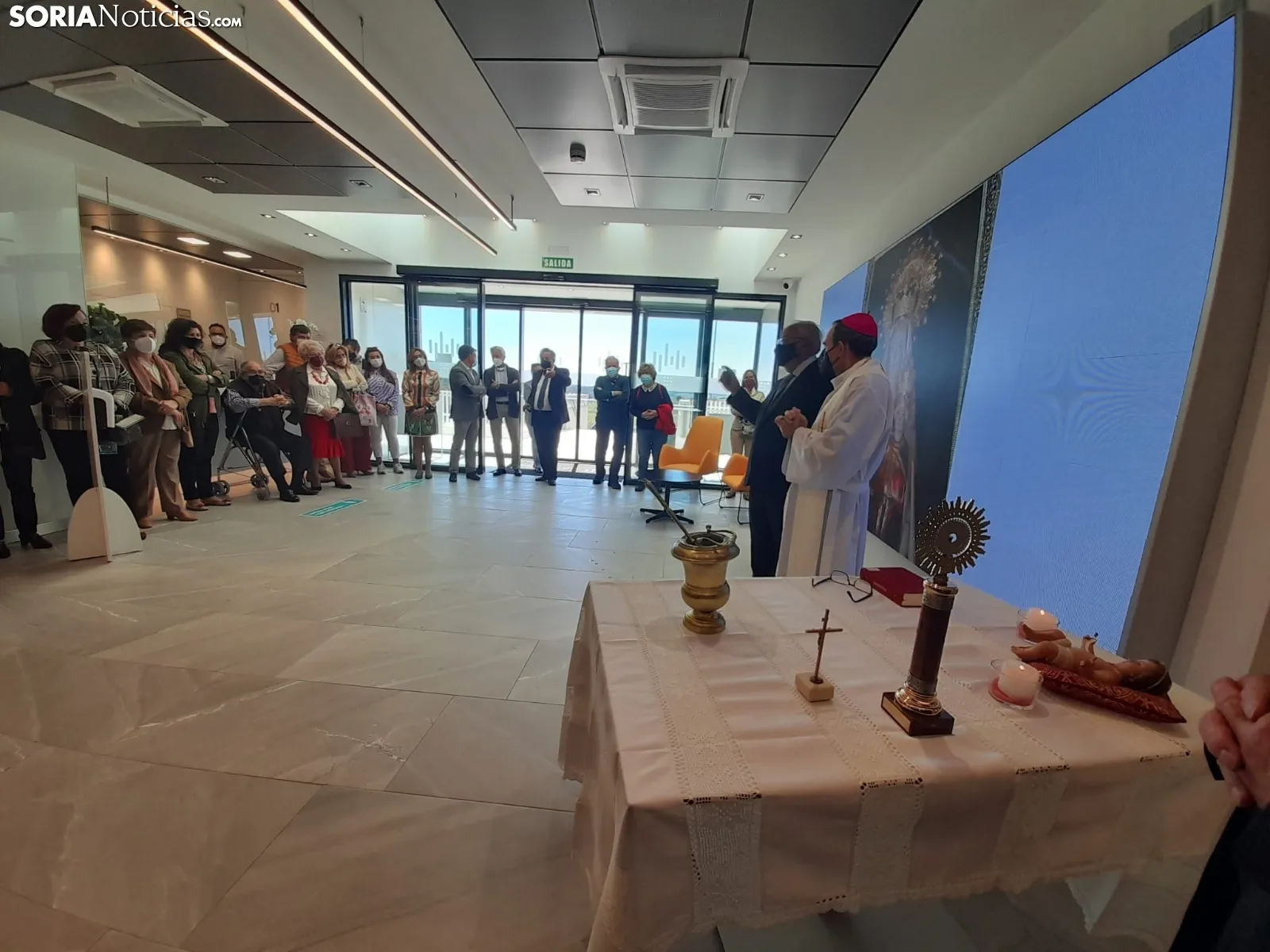 Una imagen del acto de bendición del Hospital Latorre. /SN