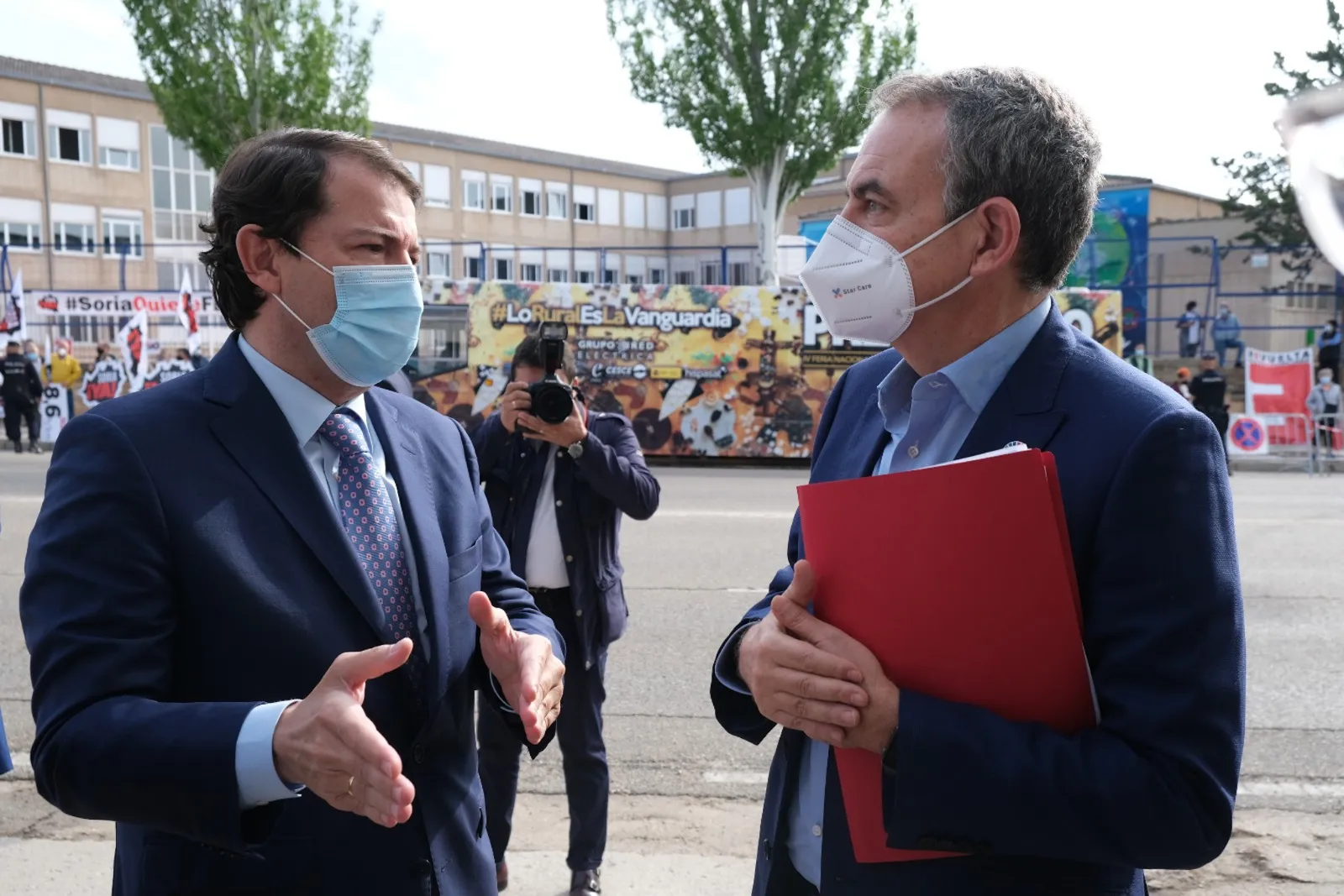 Una imagen de la presencia de Mañueco en Presura. /Jta.