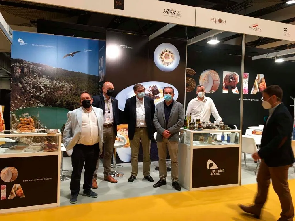 Una imagen del stand soriano en la feria gastronómica. /Dip.