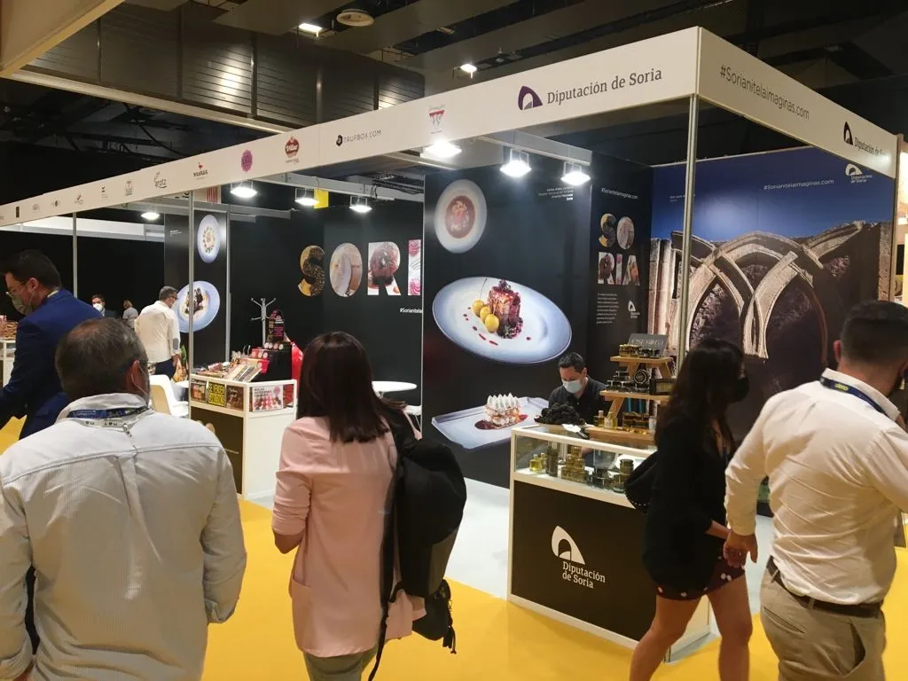 Una imagen del stand soriano en la feria gastronómica. /Dip.