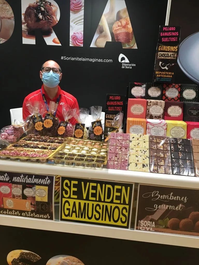Una imagen del stand soriano en la feria gastronómica. /Dip.