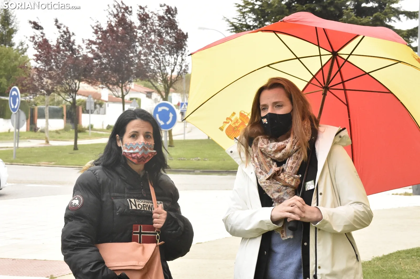 Concentración de Vox y Solidaridad en Soria. 