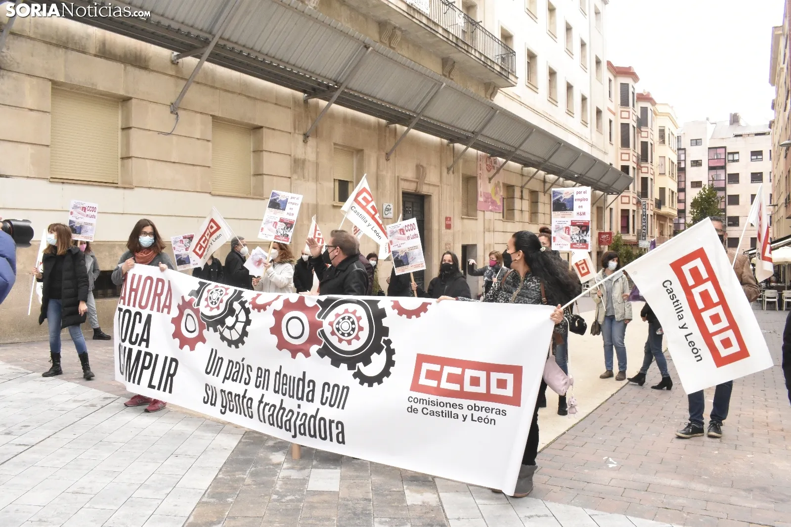 Concentración de CCOO en el 1 de Mayo. 