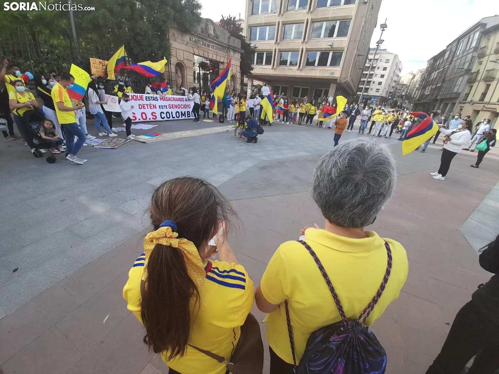 Una imagen de la concentración de este sábad en la capital. /SN