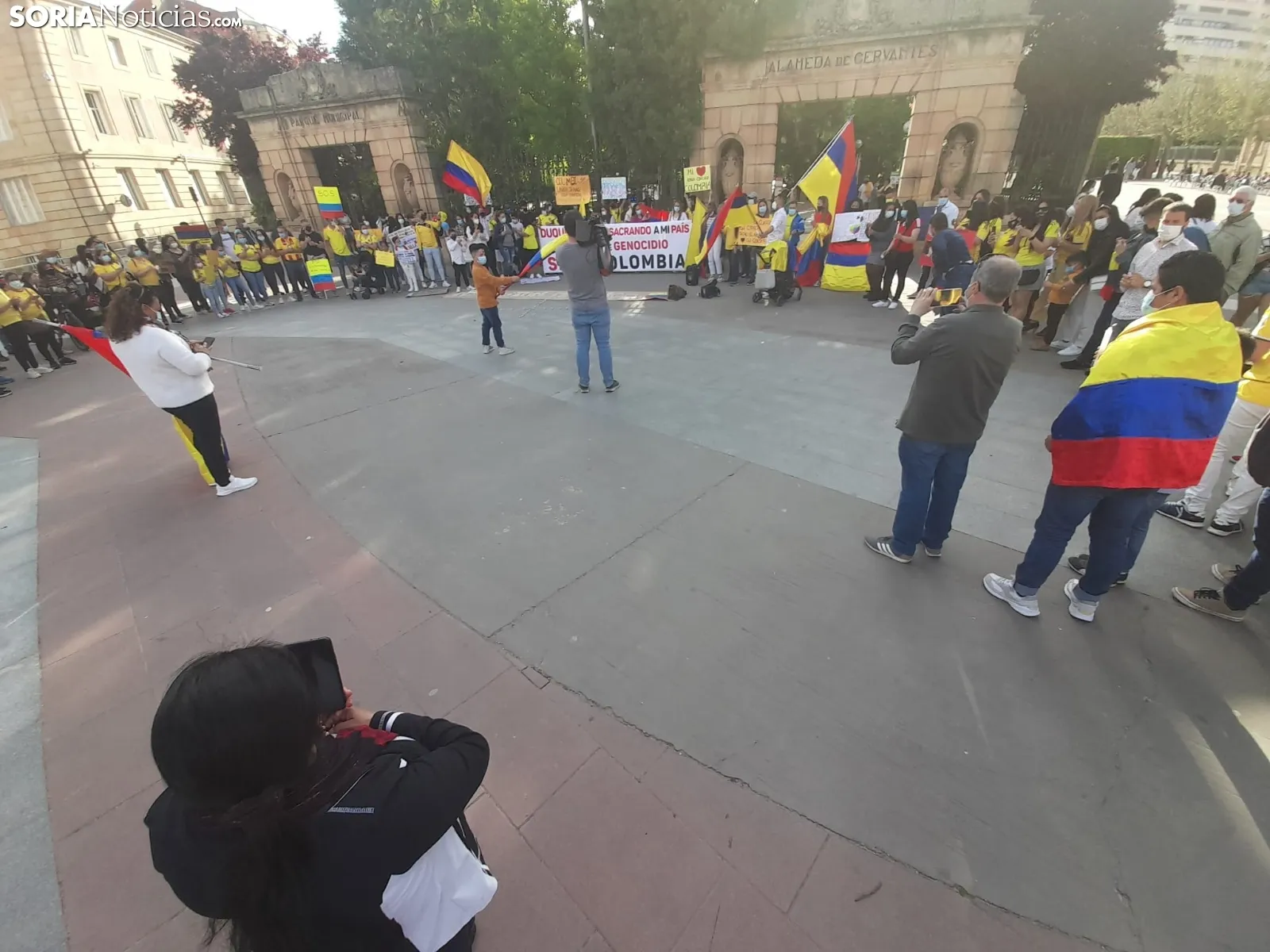 Una imagen de la concentración de este sábad en la capital. /SN