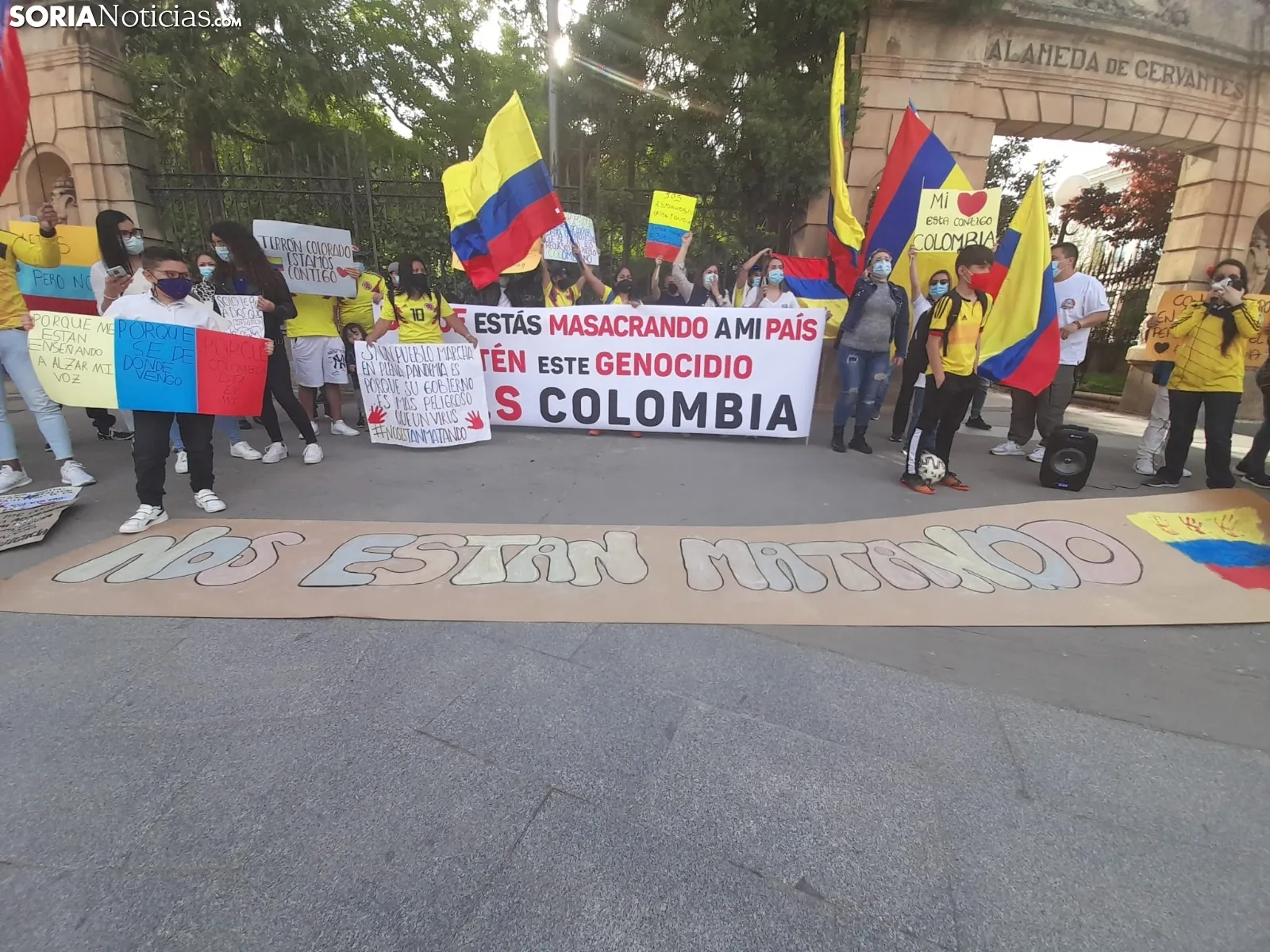 Una imagen de la concentración de este sábad en la capital. /SN