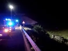 Foto 3 - Complicado accidente en &Aacute;greda con una mujer trasladada a Soria