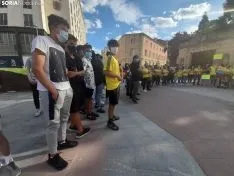 Una imagen de la concentración de este sábad en la capital. /SN