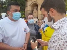 Una imagen de la concentración de este sábad en la capital. /SN