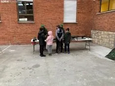 Una imagen de la presencia del Ejército hoy en San Leonardo de Yagüe. /SN