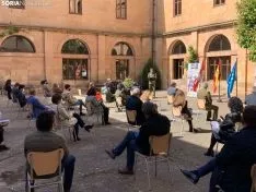 Imágenes del acto de esta tarde.