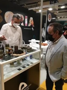 Una imagen del stand soriano en la feria gastronómica. /Dip.