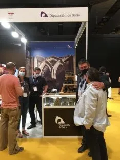 Una imagen del stand soriano en la feria gastronómica. /Dip.