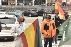 Concentración de Vox y Solidaridad en Soria. 